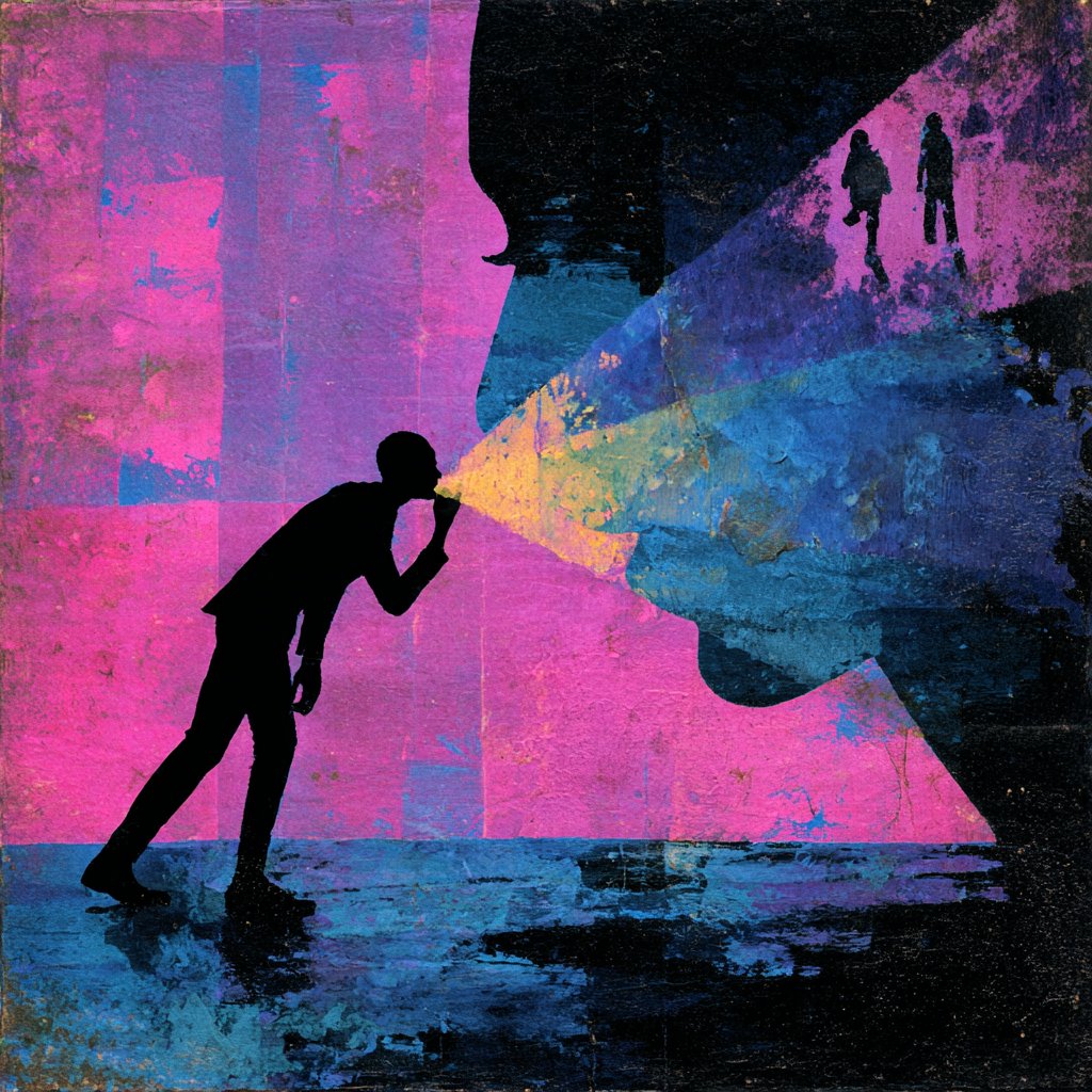 NFTartstudiomax's tweet photo. Thank u for the opportunity.

Sharing my artwork; 

🩷What We Hear Becomes Us🩵 
A sentence repeated enough times can reshape identity, alter self-perception, and slowly become indistinguishable from our own thoughts. “What We Hear Becomes Us” explores the invisible influence of words.

Tagging @itsBubblezzz @NFTMintLush @bizarrebrushes 

Link 
https://t.co/JliWeTG6Vx