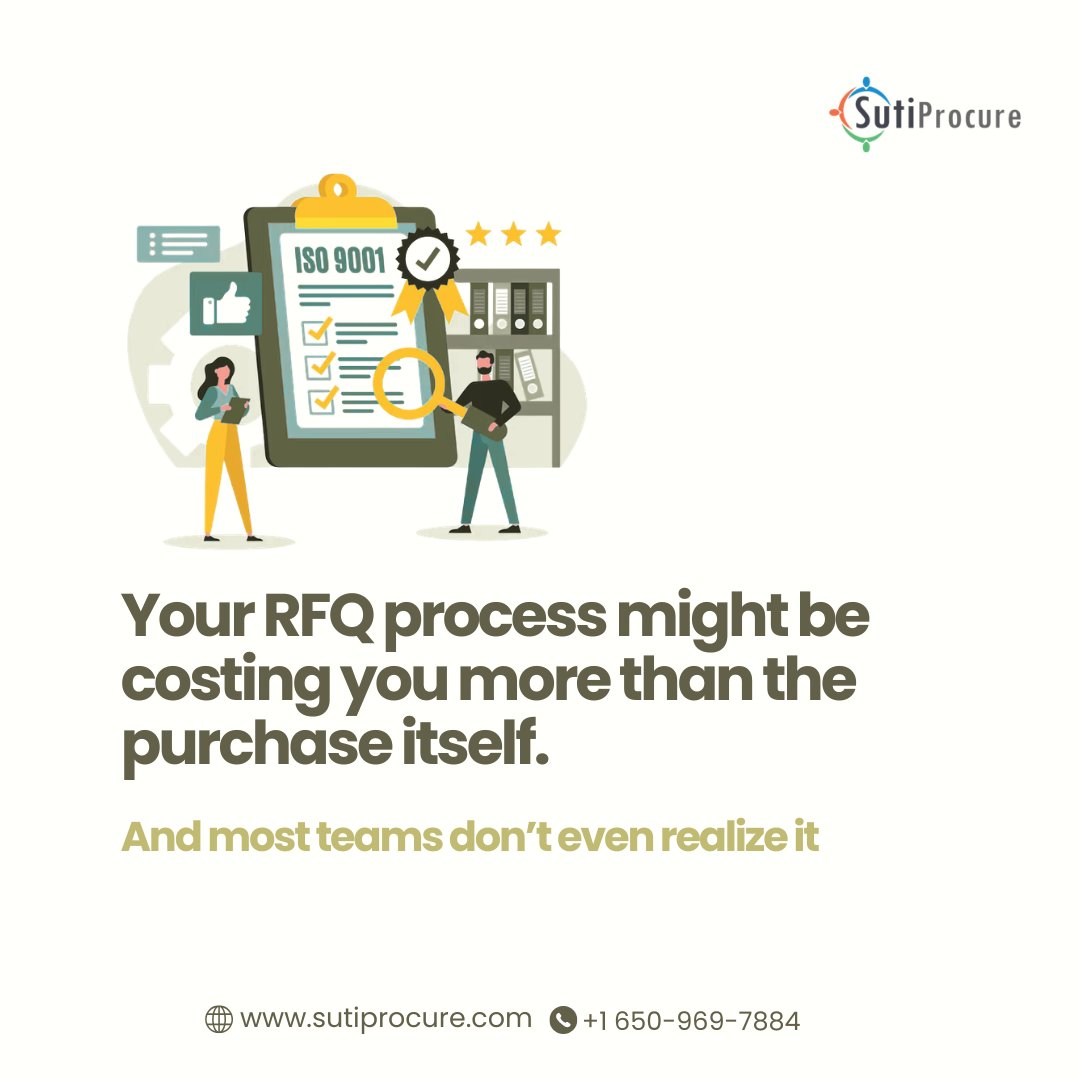 sutisoft's tweet photo. RFQs are no longer just paperwork.

Modern RFQ processes help businesses source faster, reduce manual work, and make smarter supplier decisions.

Here’s how automation is changing procurement 👇
https://t.co/Ild7sB7TpO

#Procurement #RFQ #SaaS https://t.co/Elhj6yEfAd