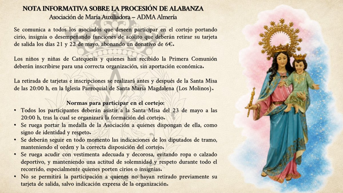 Asociación de María Auxiliadora de Almería tweet media