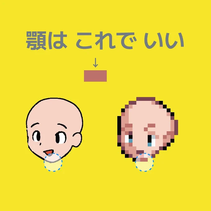 顎の描き方 活用例