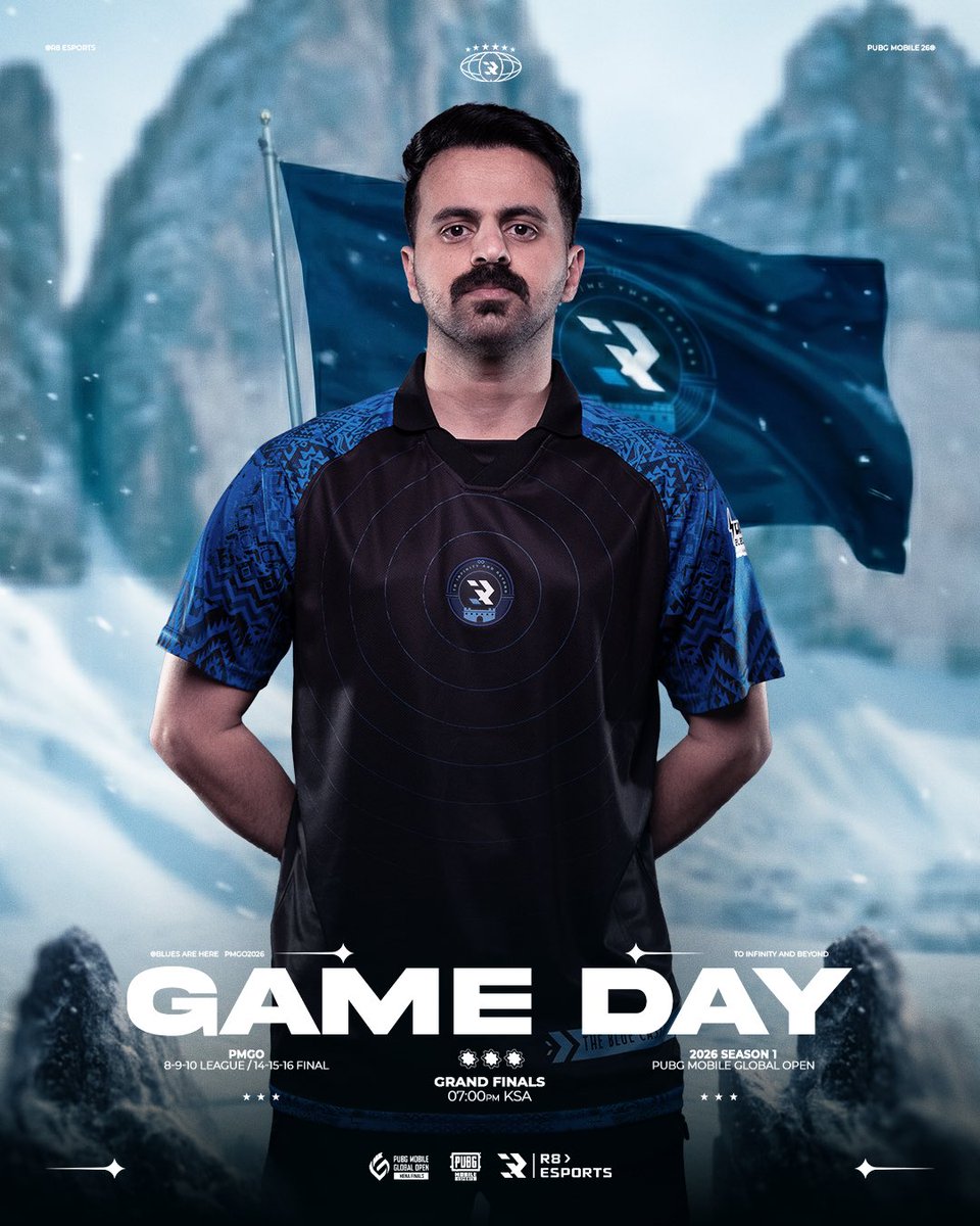 R8xesports's tweet photo. يومنا الثاني نكمله من حيث انتهينا 💪🏻

في السابعة نواصل مسيرنا ونظهر في نهائي 
بطولة PMGO MENA 🔥💙 https://t.co/fSjzlVZ1Me