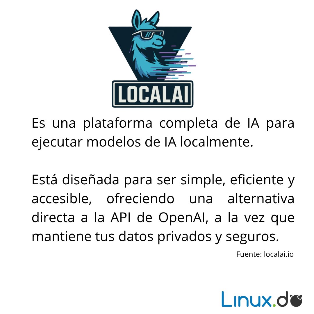 linuxdominicana's tweet photo. #localai
#linuxdominicana
#opensource 
#codigoabierto
#linux
#linuxenespaño https://t.co/zlOvldr6Fh