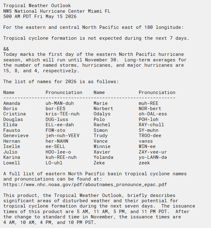 NHC Pacific tweet media