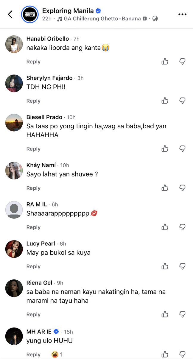 redJAdEwook's tweet photo. Yung mga comment sa video ni @ExploringManila hahaha hoy magbehave kayo.

Shuvee, sagutin mo na. Nahaba na ang pila hahahaha.

#ShuveeEtrata #AnthonyConstantino #ExploringManila https://t.co/oL2BdWSgcP
