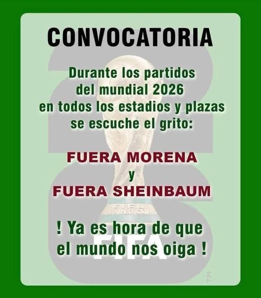 ImpudorPolitico's tweet photo. #BuenosDías para todos los que se UNIRÁN a ésta convocatoria👌 https://t.co/2KiDb9Rf0G