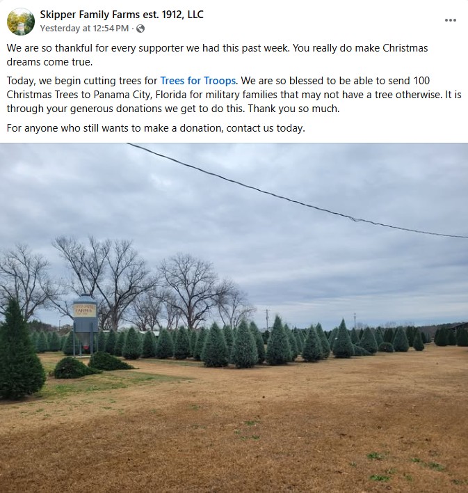 Trees for Troops tweet media