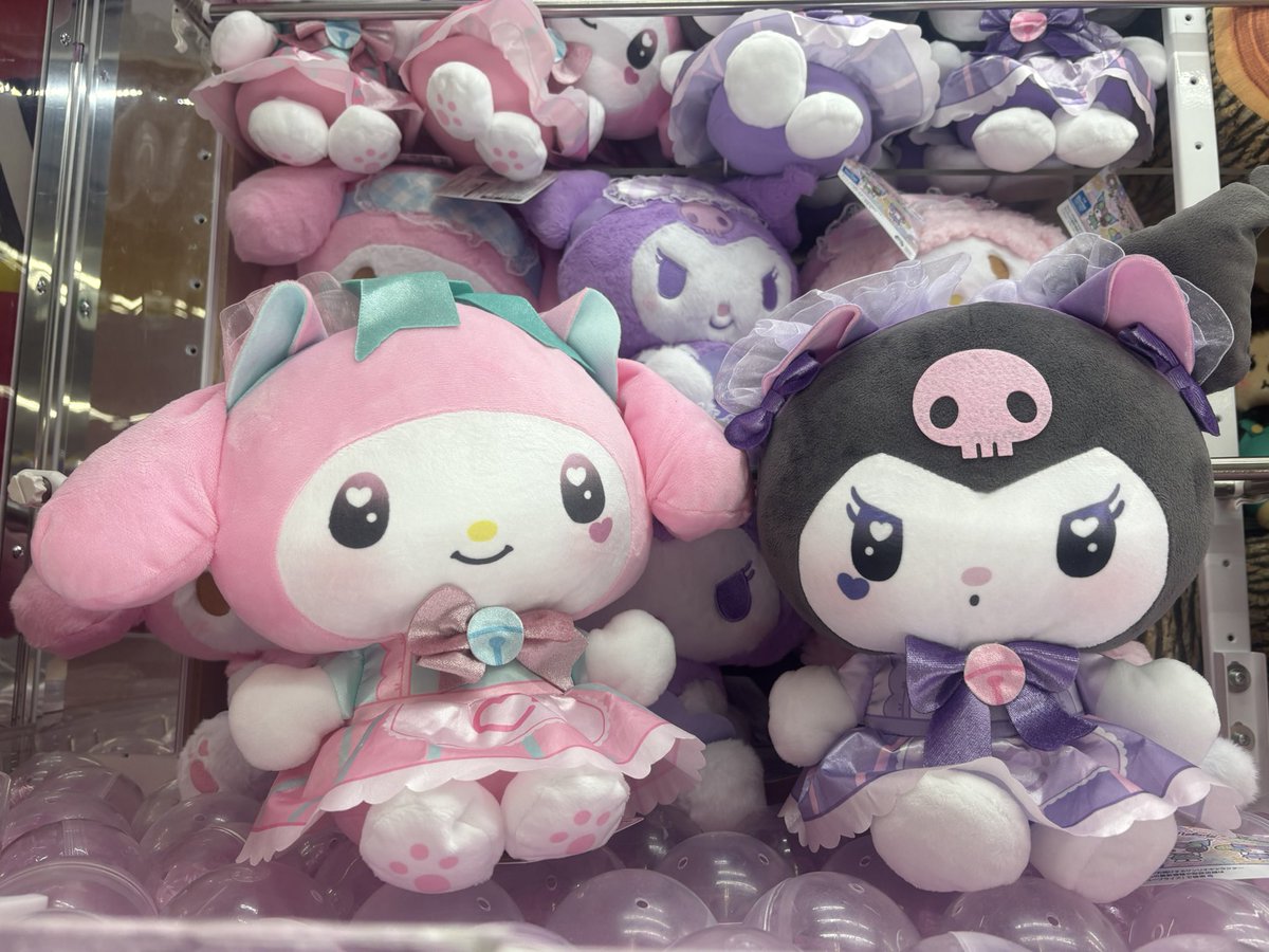 ぬいぐるみ🧸新景品のお知らせ♪ #サンリオ ねこみみメイドカフェ