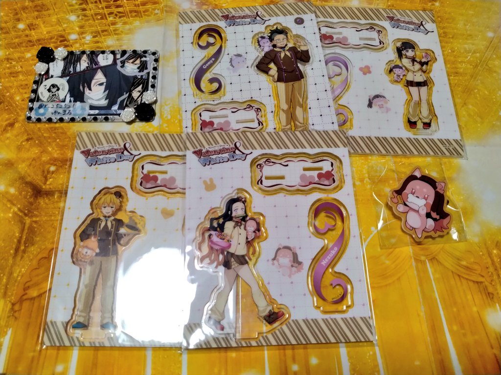 譲渡) 鬼滅の刃 アクスタ ばんちょうこうヘアクリップ 一番くじ 缶