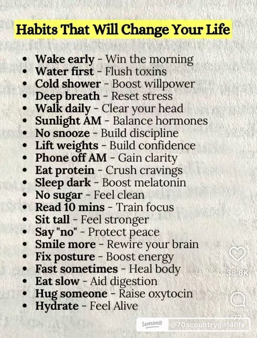 life__pill's tweet photo. Habits That Will Change Your Life. https://t.co/AsOqtwtUNi