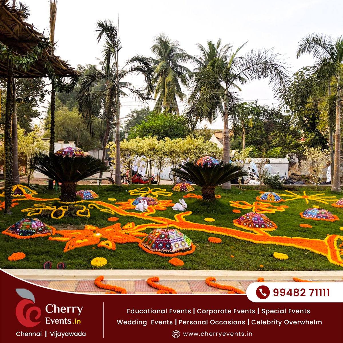 CherryEvents7's tweet photo. Bringing traditions to life with elegant floral décor 🌼✨Make your special moments extraordinary with Cherry Events.
📍 Chennai | Vijayawada
📞 99482 71111
🌐 https://t.co/K23MHXlV0K
#CherryEvents #WeddingDecor #TraditionalDecor #SouthIndianWedding #HaldiDecor #FloralDecoration https://t.co/kEgorn2R7n
