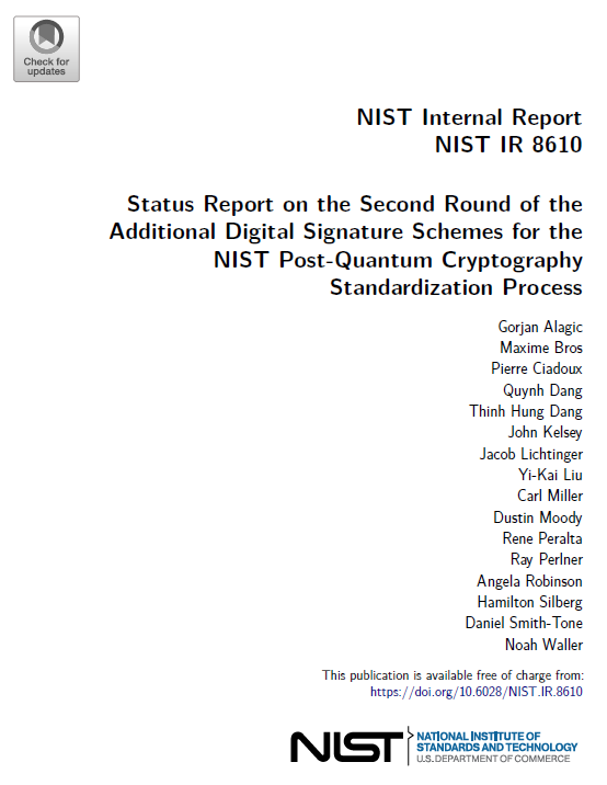 cutetaro2021's tweet photo. Warm congratulations to Professor  #JintaiDing for his #UOV and #SNOVA being selected for the third round of the additional round of digital signature evaluation in the #NIST #PQC project.

https://t.co/YN2pZNMUcr

https://t.co/SbBzEW5sQg https://t.co/ocfHjHLKqI