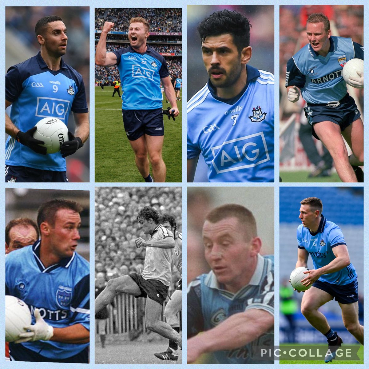 getoffthehill's tweet photo. There’s a Legends Tour of Croke Park with John Small on this coming weekend.

Got me thinking about some of the great half backs Dublin have produced over the years. 

Selection headaches trying to narrow this lot down to just 3 😬😃

#GAA #UpTheDubs #DublinGAA https://t.co/anr9CjHble