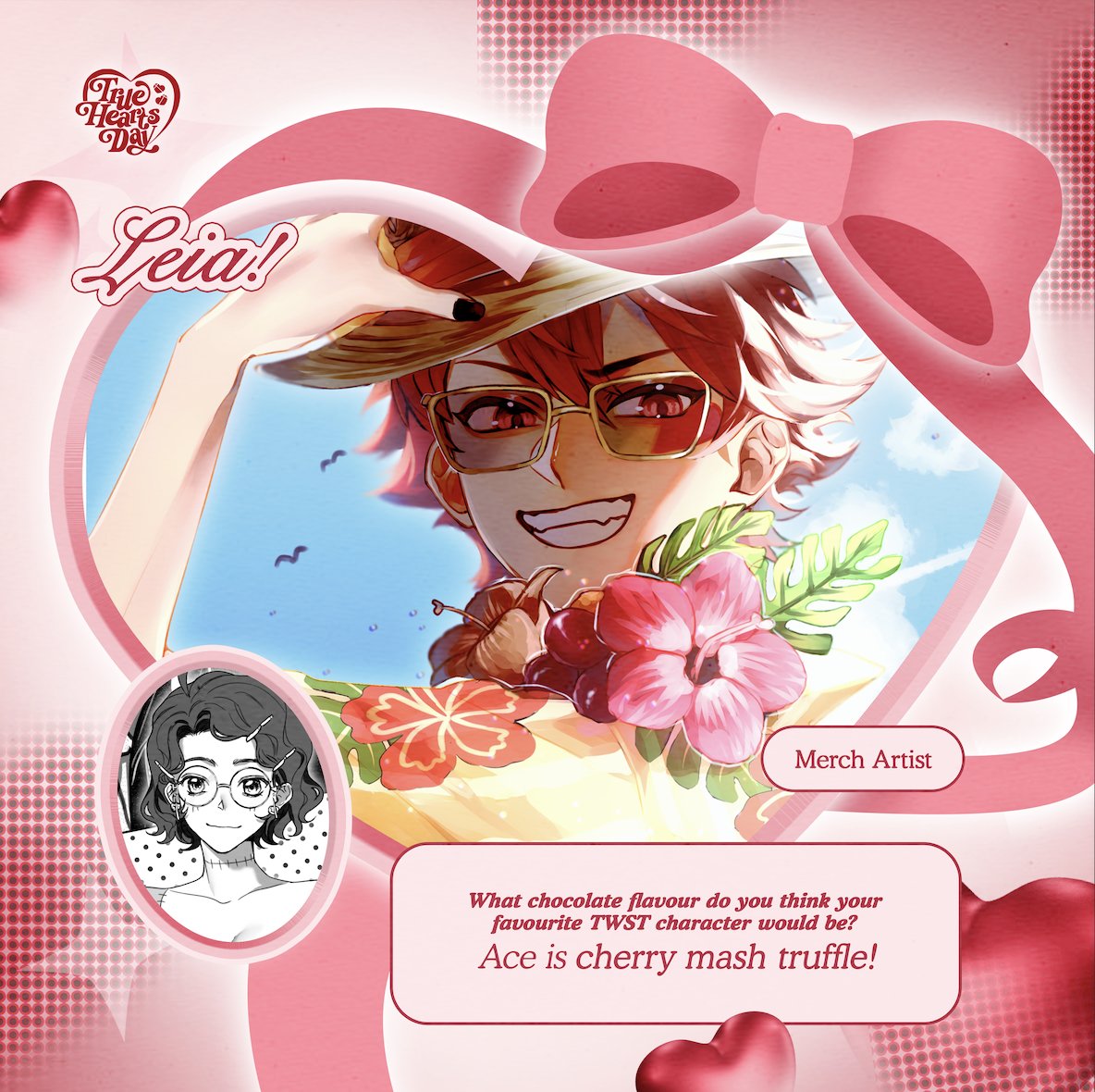 rosetinecomm's tweet photo. With cherry mash truffles and a whole lotta mischief, @LolLeia_ is here to stir up some hearts! ❤️

#TrueHeartsCSE #TWSTCSE https://t.co/y1htr8soWg