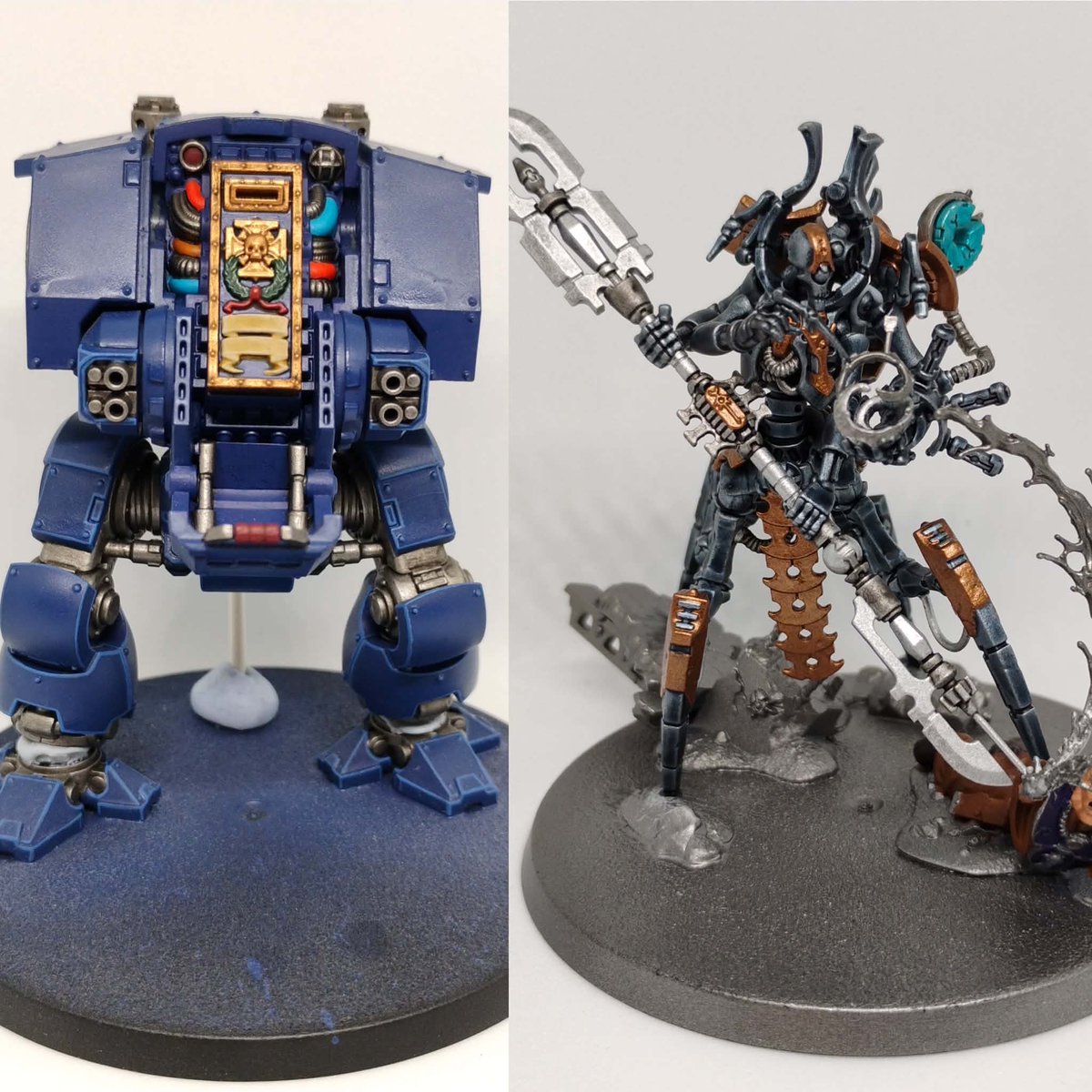 AustralisTWN's tweet photo. Join ScottyD tonight on the ATWN for another Friday Hobbying session! Painting up the Redemptor Dread's Torso &amp; Illuminor Szeras whilst discussing the latest 11th Ed rules previews, leaks &amp; more! Come &amp; join us!

https://t.co/7BhaqSnWZq

#warhammer40k #warhammercommunity https://t.co/Q8kq6vrxqo