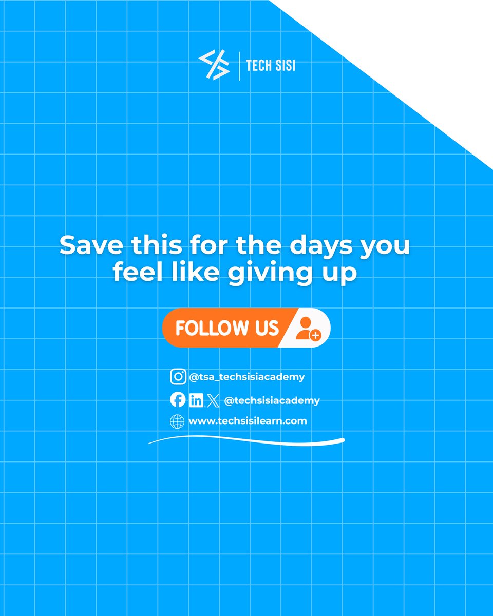 tech_sisi's tweet photo. Save this for the days you feel like giving up.

#TechSisiAcademy 
#Tech
 #TechSkills
 #DigitalSkills https://t.co/QCxEOa9RXt