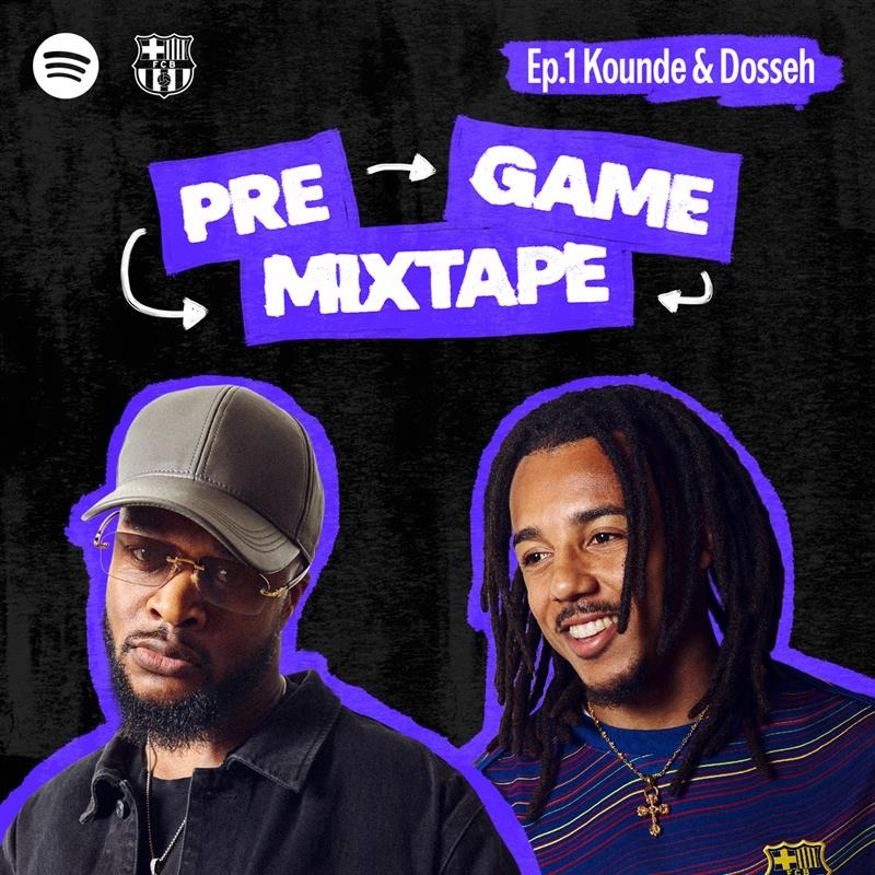 FCBarcelona's tweet photo. Koundé a créé une playlist pour le vestiaire avec Dosseh.
Découvrez le premier épisode de « Pre-Game Mixtape » sur Spotify!