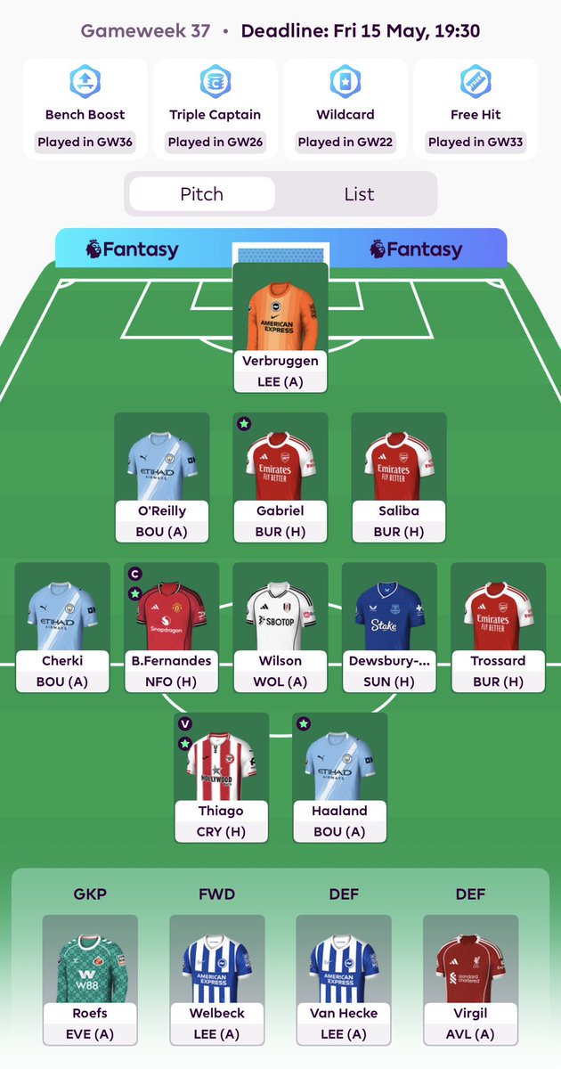 FPLVattnas's tweet photo. Who to bench for GW37? https://t.co/PjKYmapSZA