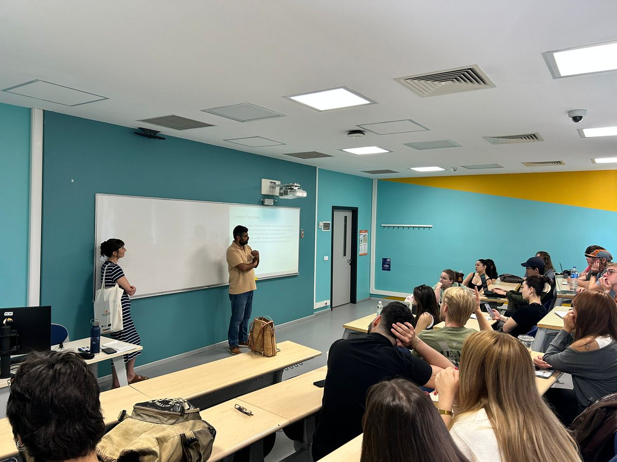 IEU_SBUI's tweet photo. We were pleased to welcome Dr. Brittany Wood and her students from Murray State University (US) to Assoc. Prof. Serhun Al’s PSIR 320 Middle Eastern Politics class for a presentation on US - Iran relations and an engaging discussion with students. https://t.co/STMI11zzxM