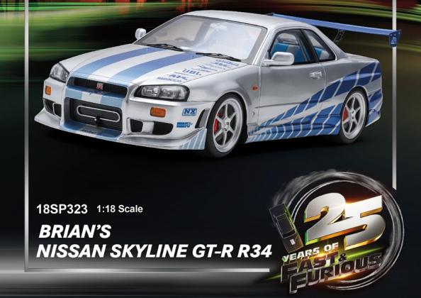 RacingModels_jp's tweet photo. 【予約受付🔥】R34 GT-R
ブライアン・オコナー仕様
ついに登場🏁
✔ ワイルド・スピードX2
✔ R34 GT-R
✔ 1/18スケール
✔ 25周年記念仕様
映画車ファン必見🔥
予約完売前にぜひ👀
■予約締切
2026年5月25日まで
https://t.co/lOOmqFIqWu
#RacingModels #RacingModelsjp
#GTR #ワイルドスピード #ブライアンオコナー