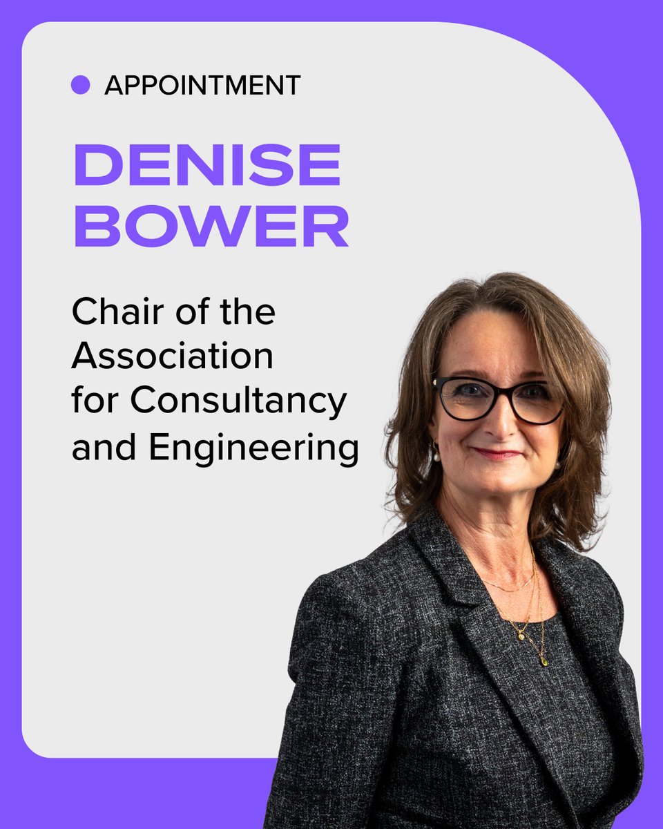 MottMacDonald's tweet photo. Please join us in congratulating Professor Denise Bower OBE on her appointment as chair of the Association for Consultancy and Engineering (@ACE_Updates).
 
Find out more about the appointment. 👇
https://t.co/Jk04UeAeoI https://t.co/ZMF30499wJ