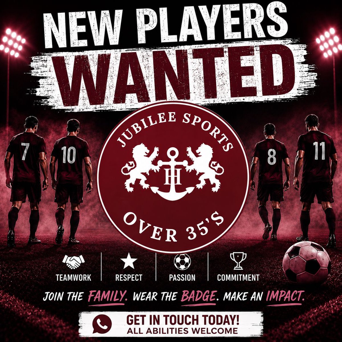 jubilee35s's tweet photo. Jubilee 35’s are looking for new players for the new season, please drop us a message if your interested.

UTJ⚓️ https://t.co/akrOs7Y9b8