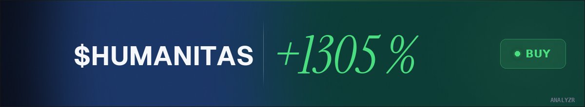 lobfre's tweet photo. @AnalyzrX forecast +1305% on $HUMANITAS. Locked in 🔒 https://t.co/FhUkf1E0L4