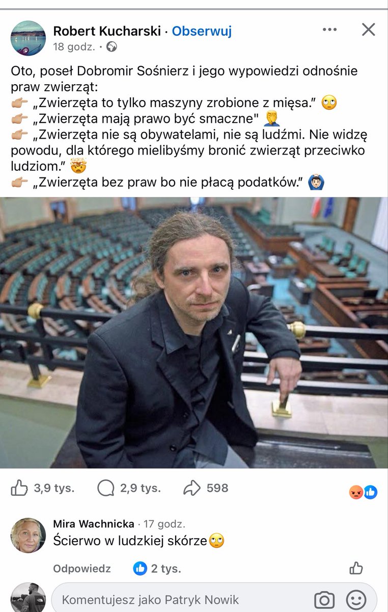 nowpat09's tweet photo. Jebany smiec z @KONFEDERACJA_  @D_Sosnierz  obys smieciu nie zaznal nigdy milosci. 
@KanalZeroNews 
@K_Stanowski https://t.co/5edN7PrHX9