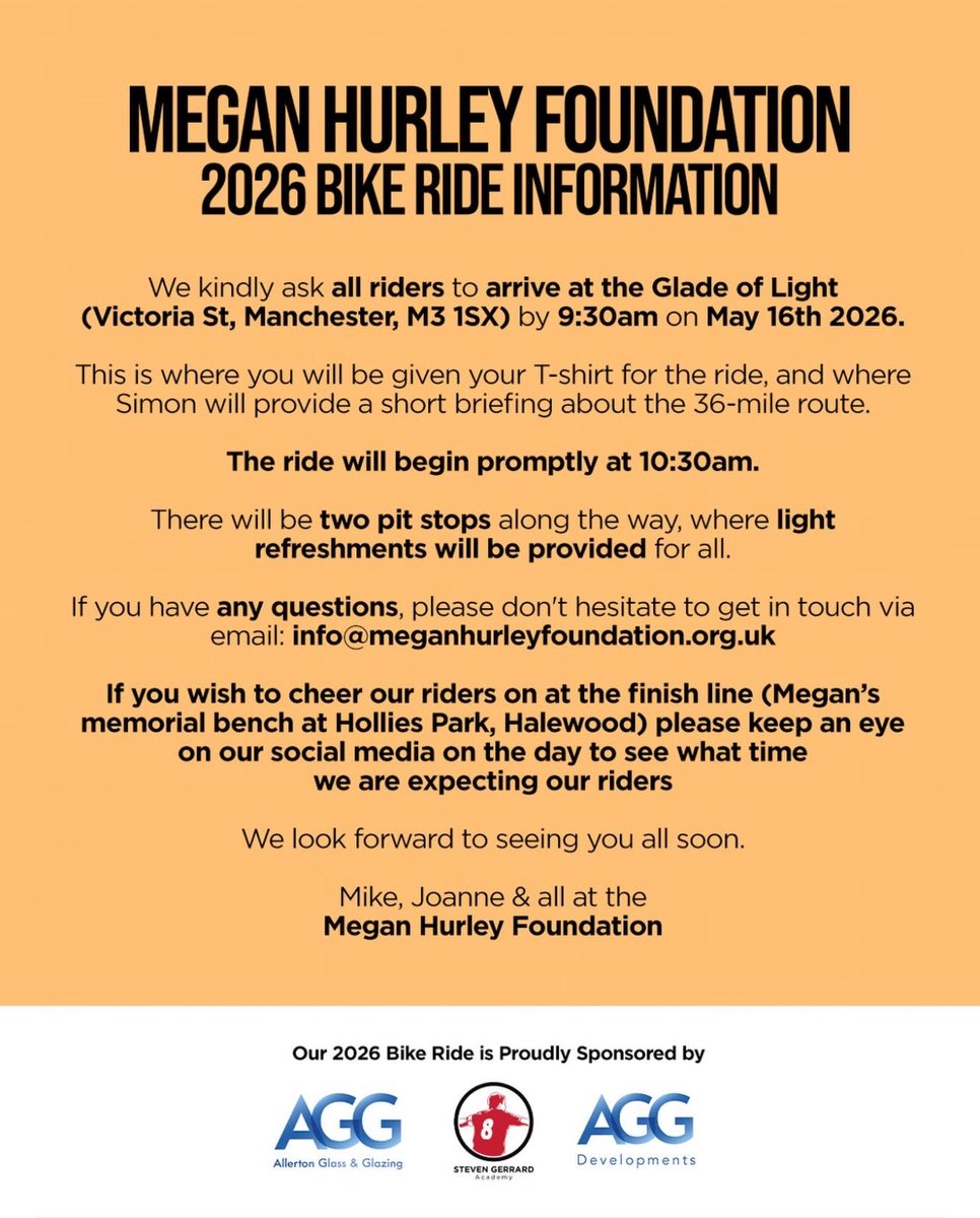 meganhurleyfnd's tweet photo. See you tomorrow 🧡🚴 https://t.co/lFfgEPSFNl