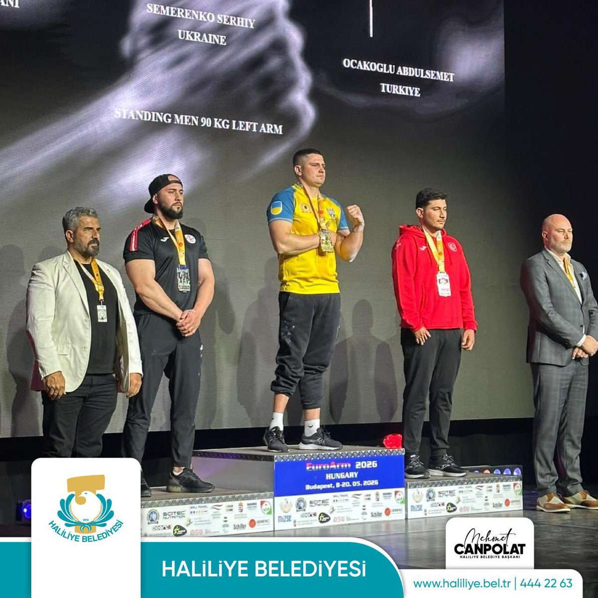haliliye_bld's tweet photo. Tebrikler Abdulsamet! 🇹🇷  

Sporcumuz Abdulsamet Ocakoğlu, Macaristan’ın başkenti Budapeşte’de düzenlenen Avrupa Bilek Güreşi Şampiyonası’nda büyükler 90 kilogram kategorisinde Avrupa 3.’sü olarak bizlere gurur yaşattı. 🥉 

Sporcumuzu tebrik ediyor, başarılarının devamını diliyoruz. 👏