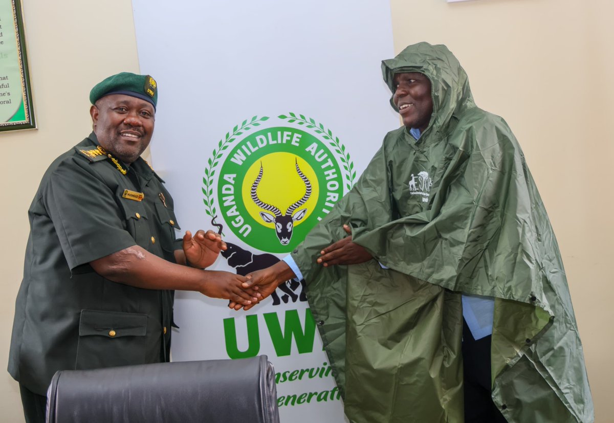 ugwildlife's tweet photo. UWA yesterday received 116 rain ponchos from ESTOA to support ranger operations in Bwindi Impenetrable National Park. The gear will support frontline rangers conducting gorilla tracking and conservation duties in park’s challenging rainy conditions. #ConservingForGenerations https://t.co/Giiw8mDY1h
