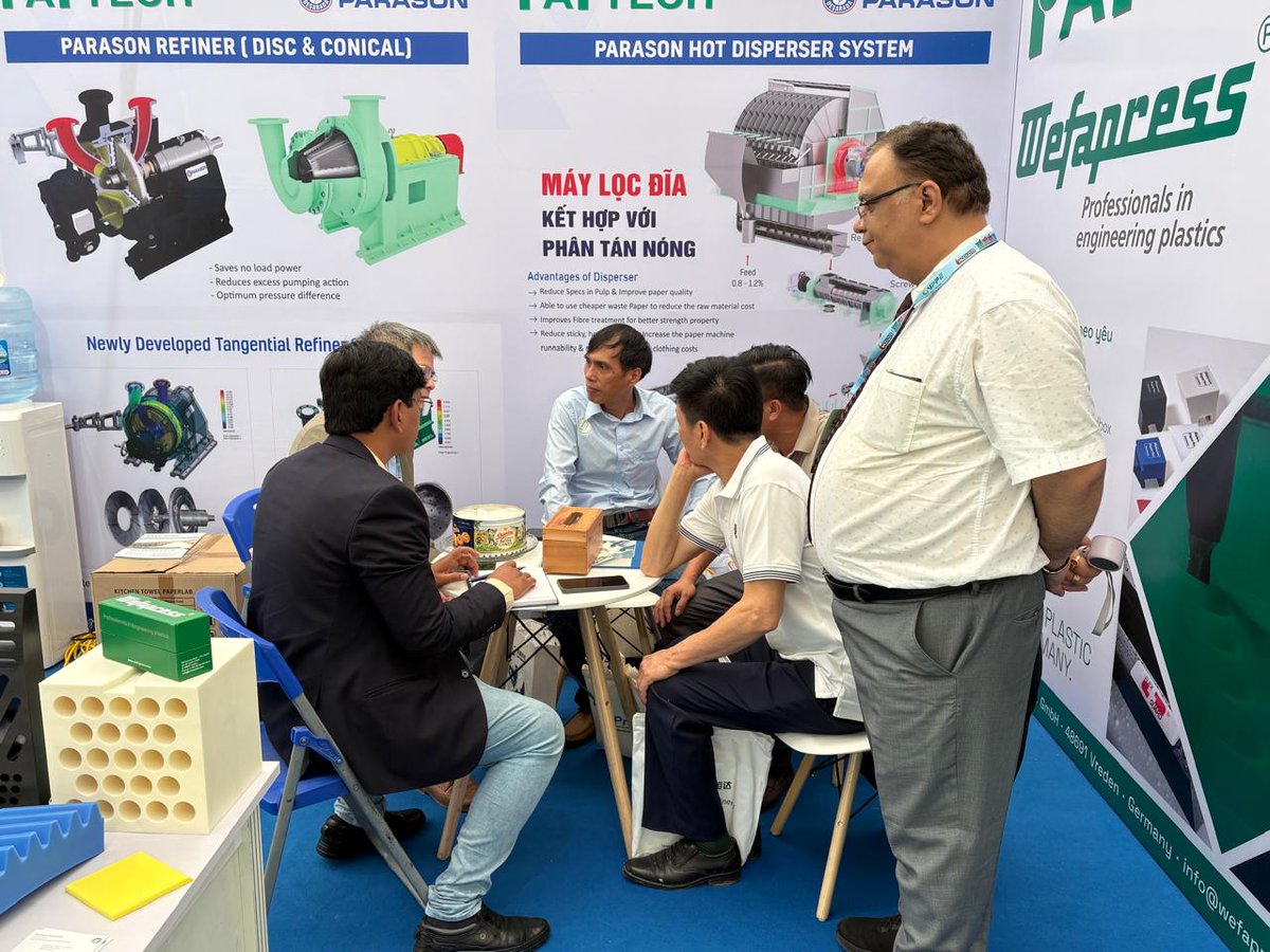 parasongroup's tweet photo. That’s a wrap from VPPE 2026, Hanoi

3 days at Booth A156, in conversation with paper mill leaders, technical teams &amp; industry partners from across the region.

Thank you to everyone who visited us and connected with our team.

#VPPE2026 https://t.co/3tJEnjuGQQ