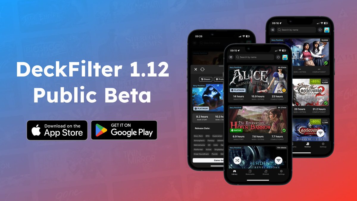 DeckFilter: unofficial Steam Deck companion app tweet media