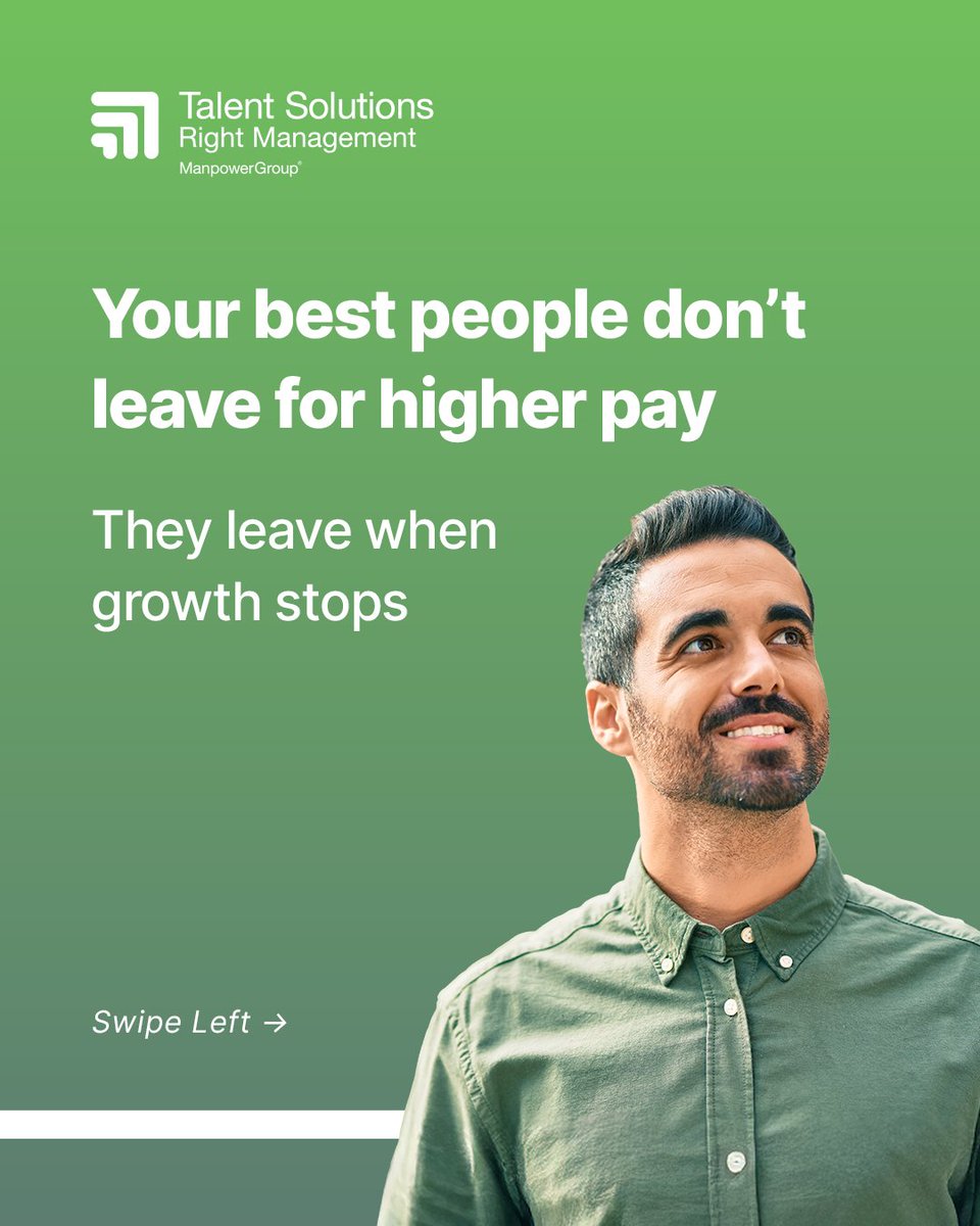 Right_India's tweet photo. People don’t leave overnight. They disengage when growth stalls.
Investing in employee growth is no longer just a people priority, it’s a business priority.

@Right_India, #coaching helps create movement for people, teams, and future-ready leaders. 
https://t.co/giPMwauIk7 https://t.co/4swNxbOFO1