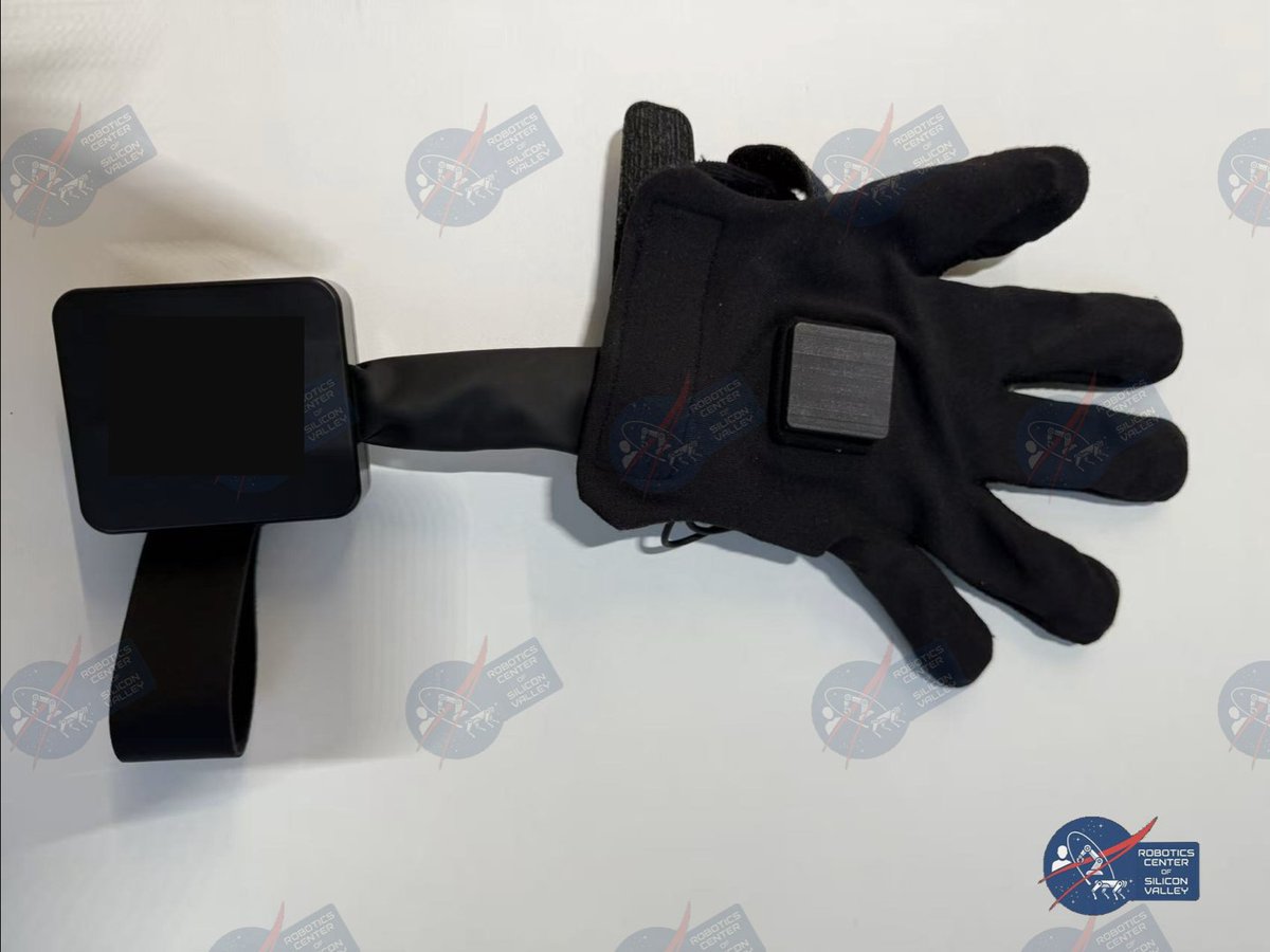 jerryhuang01's tweet photo. Check out the hotest glove now: #Wuji Glove. 24 joints. 200Hz update rate. No calibration delay. Just pick up an object, and the robot picks up the object.

Welcome to come to @RoboticsCtr office in Mountain View to try them out.

NO WALK IN APPOINTMENT ONLY contact@roboticscenter.ai 

#robotics #Teleoperation #EmbodiedAI #ManipulationData #DexterousHands #RoboticsHardware