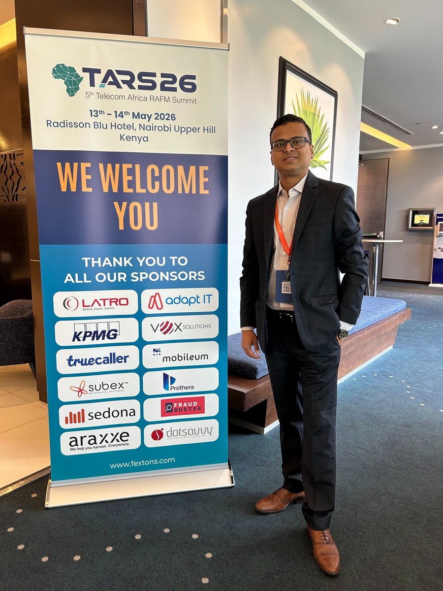 subex's tweet photo. A strong close to TARS Africa 2026 @Fextons in Nairobi.

The Subex team in Nairobi had the opportunity to connect with telecom leaders across Africa and exchange perspectives on the priorities shaping the industry, from fraud and insider threats to 𝗔𝗜-𝗹𝗲𝗱 𝗮𝘀𝘀𝘂𝗿𝗮𝗻𝗰𝗲, 𝗿𝗲𝘃𝗲𝗻𝘂𝗲 𝗶𝗻𝘁𝗲𝗴𝗿𝗶𝘁𝘆, 𝗮𝗻𝗱 𝗼𝗽𝗲𝗿𝗮𝘁𝗶𝗼𝗻𝗮𝗹 𝗿𝗲𝘀𝗶𝗹𝗶𝗲𝗻𝗰𝗲.

The conversations reinforced a clear message: as CSPs scale digital services, mobile money, and partner ecosystems, stronger fraud controls, faster investigation, and proactive assurance will be critical to protecting growth.

Thank you to everyone who connected with us at TARS Africa 2026. We look forward to continuing these conversations beyond Nairobi.

#TARSAfrica2026 #AfricaTelecom #FraudManagement #BusinessAssurance #Subex #NewPossibilitiesNowPossible