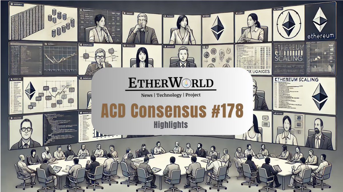 ether_world's tweet photo. Ethereum developers advanced Glamsterdam Devnet testing while proposing new EIPs & roadmap changes for the upcoming Hegotá fork.
#Ethereum #ACD #AllCoreDev #Glamsterdam #Hegota https://t.co/tgiiigaXQU