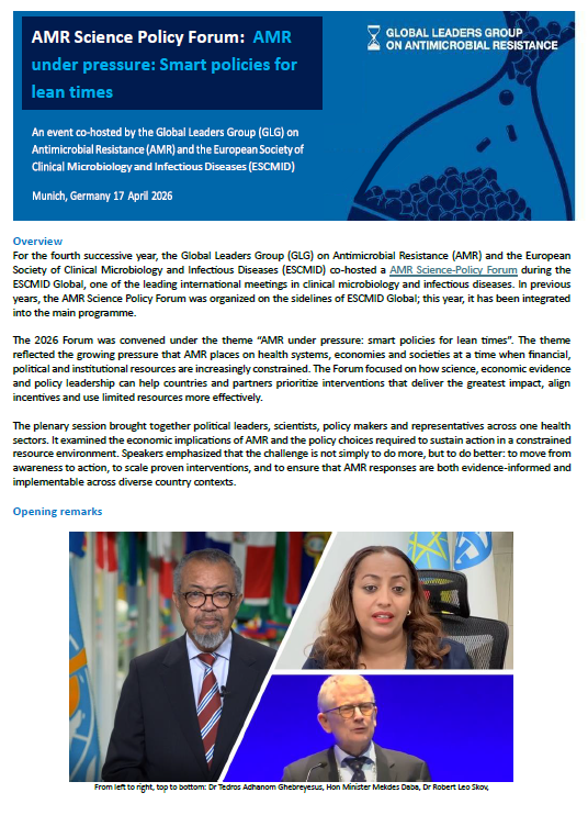 Global Leaders Group on AMR tweet media