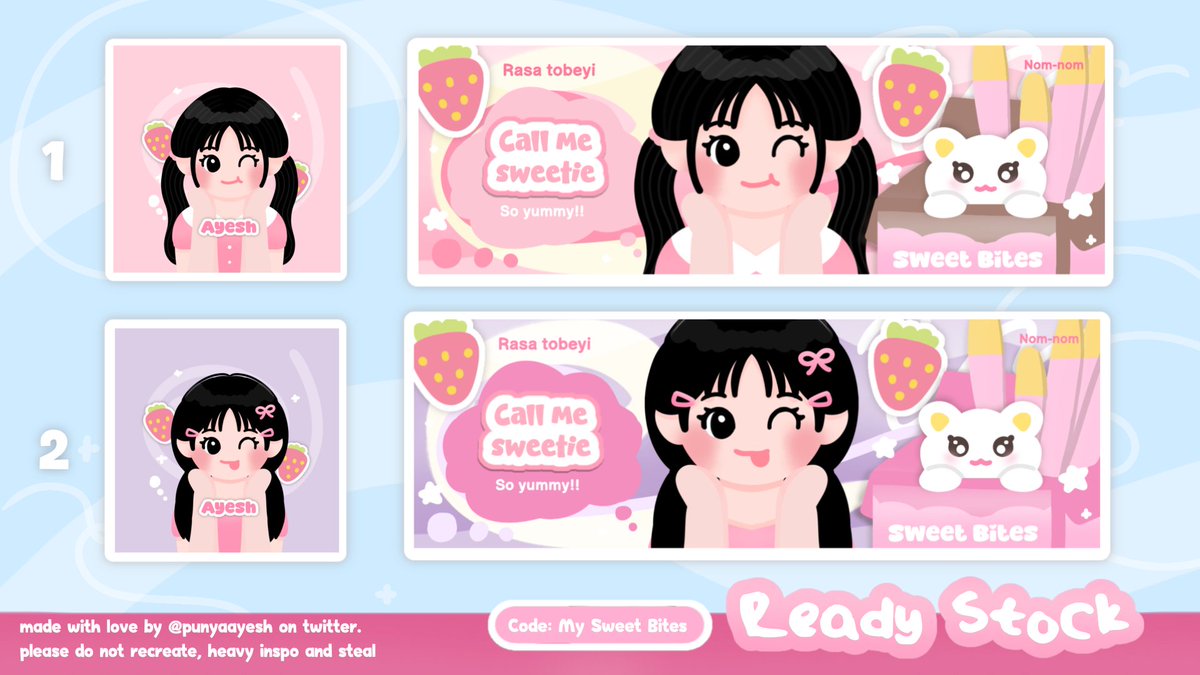 ayesh` sticker & layout chibi tweet media