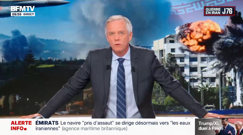 BFMTV_Inside's tweet photo. 📺#AUDIENCES - Jeudi 14 mai 2026
🔴#ArnaudDirect sur @BFMTV (9h/11h53)
✅3ÈME CHAÎNE DE FRANCE
➡️7,5% PDA
➡️291 000 téléspectateurs en moyenne
➡️2,3 millions de téléspectateurs en cumulé
🏆1ÈRE CHAÎNE INFO
Tsp 25/49 ans
🏆1ÈRE CHAÎNE INFO
✅3ÈME CHAÎNE DE FRANCE
➡️6,1% PDA https://t.co/qvvCl6xeCz