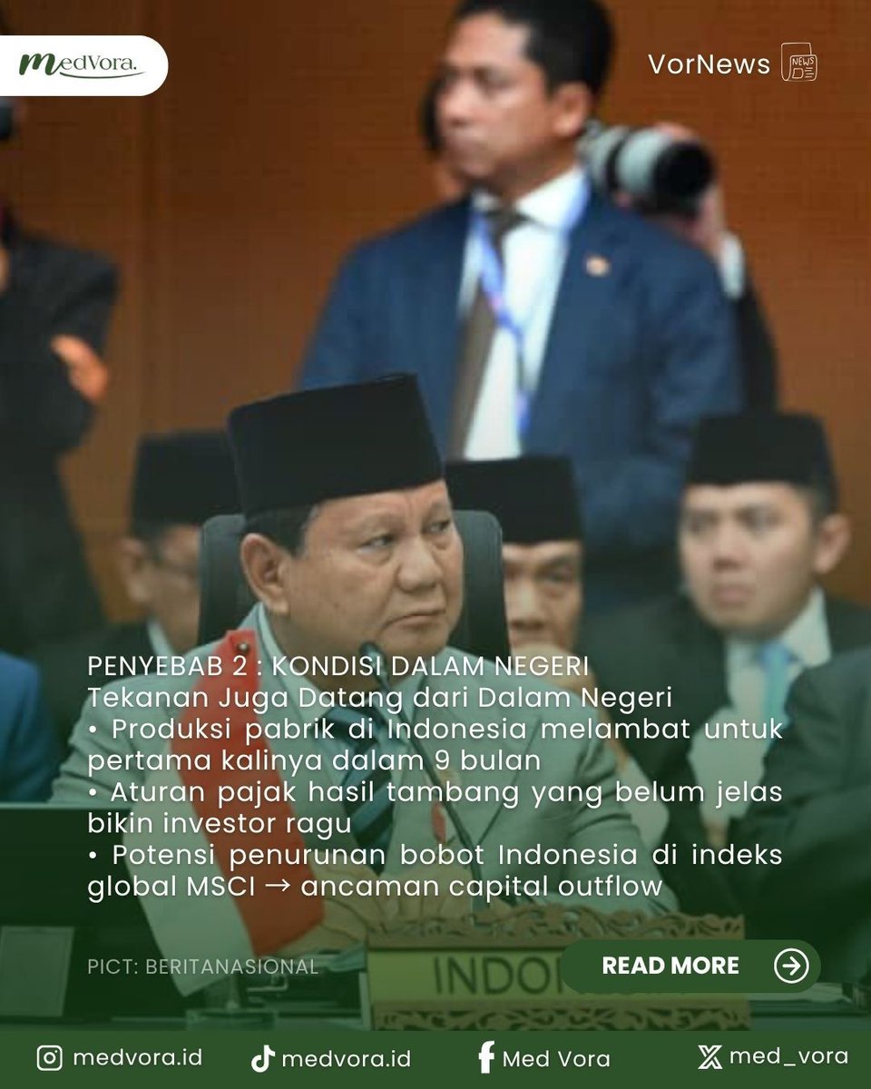 Med_Vora's tweet photo. 💸 Rupiah hari ini resmi menyentuh level terlemah sepanjang sejarah di Rp 17.529 per dolar AS. Bukan angka biasa — ini rekor yang belum pernah terjadi sebelumnya.

📰 Sumber: https://t.co/QiEsOJK34c, 12 Mei 2026 

#MedVora#RupiahMelemah #EkonomiIndonesia #DolarAS #Rupiah https://t.co/mKKdAxOobc