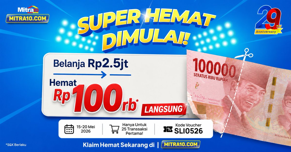 Mitra10 Supermarket Bahan Bangunan tweet media