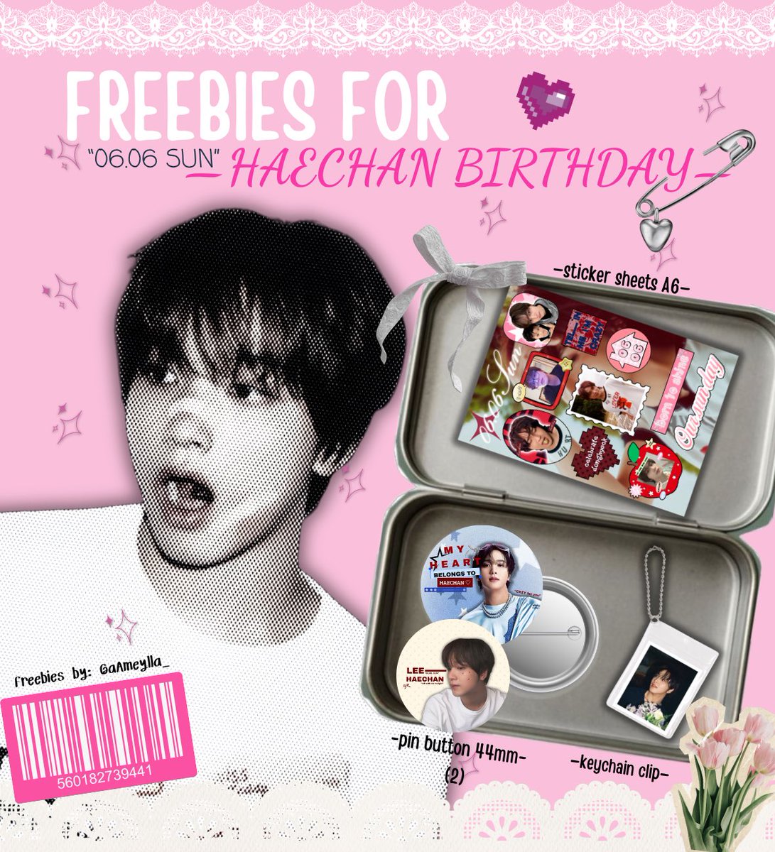 aAmeylla_'s tweet photo. ₊˚⊹ 𝐇𝐀𝐄𝐂𝐇𝐀𝐍 𝐃𝐀𝐘 𝐅𝐑𝐄𝐄𝐁𝐈𝐄𝐒 🎀 
By: @aAmeylla_ 

𑣲 rt &amp; like to claim
𑣲  shopee claim link will be posted on 𝟎𝟔.𝟎𝟔.𝟐𝟎𝟐𝟔 at 𝟎𝟔:𝟎𝟔 PM ⏰

✨limited qty ‼️ ✨
𝒎𝒖𝒔𝒕 𝒍𝒐𝒗𝒆 𝒉𝒂𝒆𝒄𝒉𝒂𝒏 𝒇𝒐𝒓𝒆𝒗𝒆𝒓 🧸🐻

see u at 06.06, sunshines ☀️💛 https://t.co/DmvKoiQNky