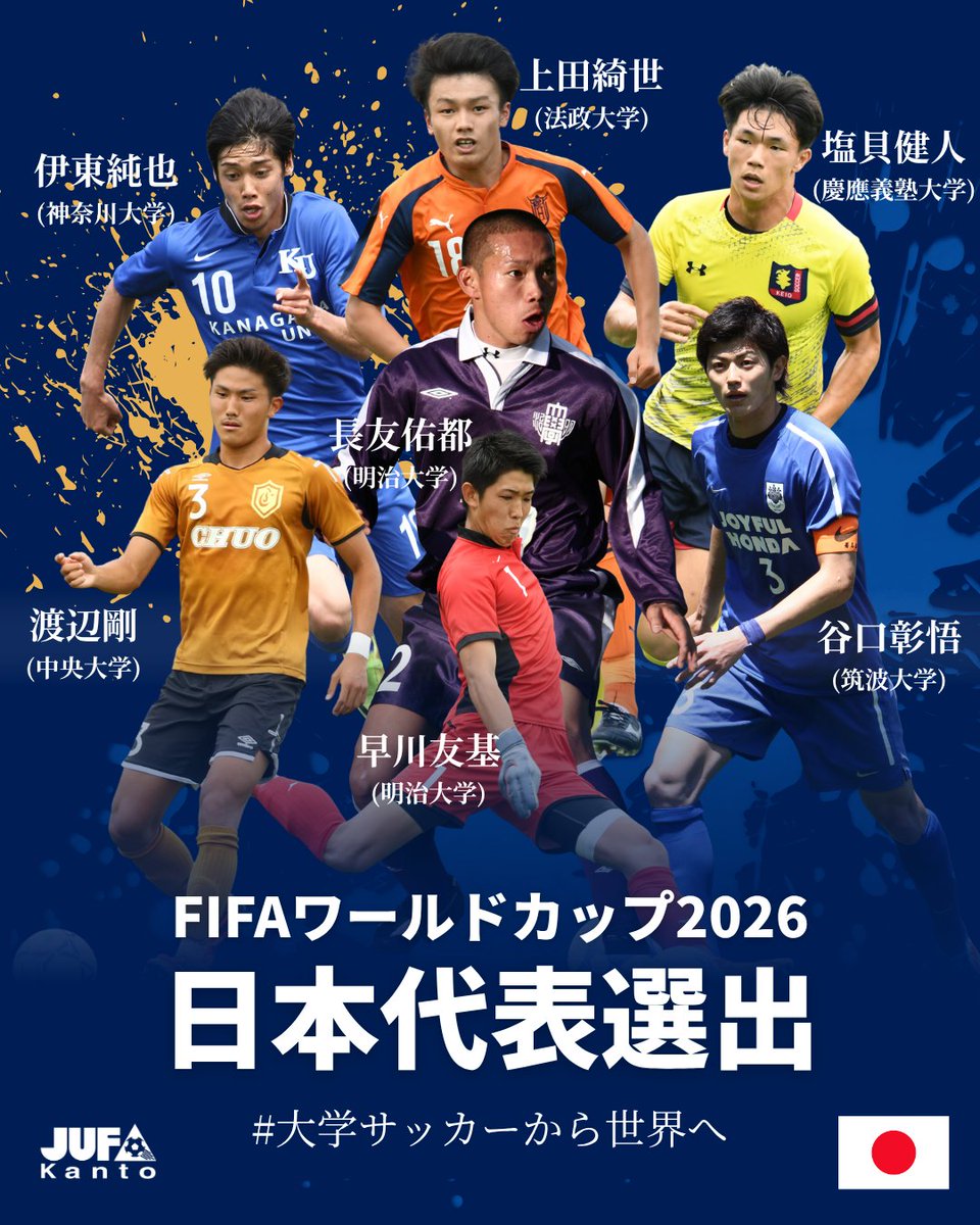 関東大学サッカー連盟　JUFA KANTO tweet media