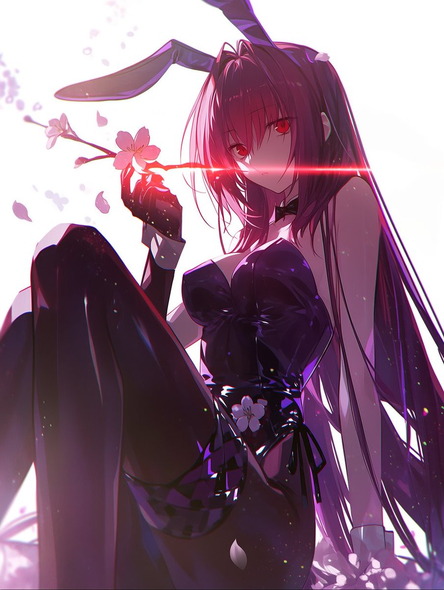 Fate/GrandOrder スカサハ 黒のバニースーツに包まれた妖艶な肢体と