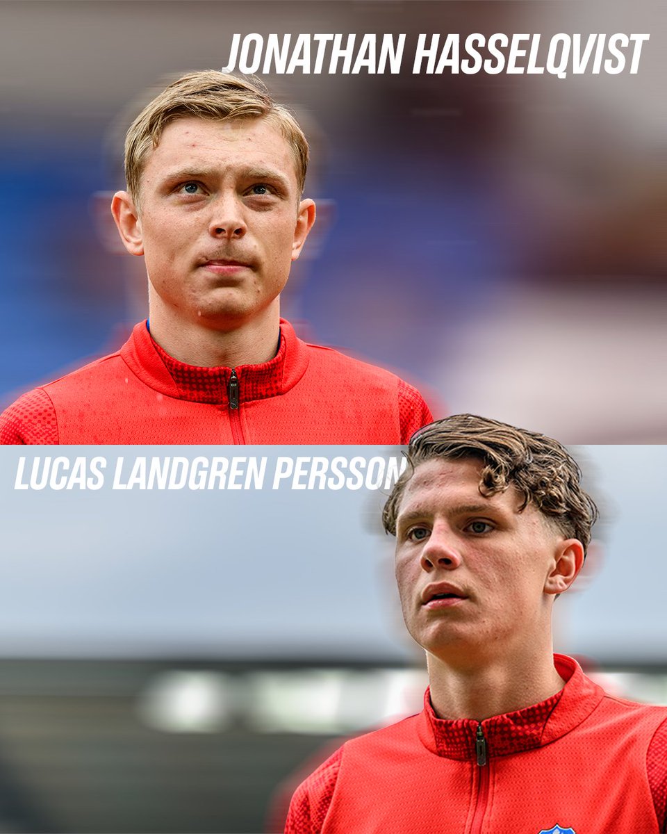 HelsingborgsIF's tweet photo. 👏 | 17-årige Jonathan Hasselqvist och 16-årige Lucas Landgren Persson är från och med nu uppflyttade till herrtruppen.

Läs mer:
→ https://t.co/ZQjzGEyYqC https://t.co/HbqmC9V0E2