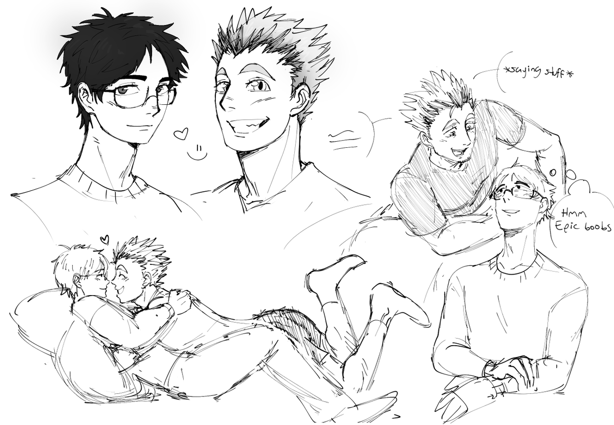 Kragothy's tweet photo. bokuaka i drew after finishing hq with a friend hehehe https://t.co/OUooeLxykN