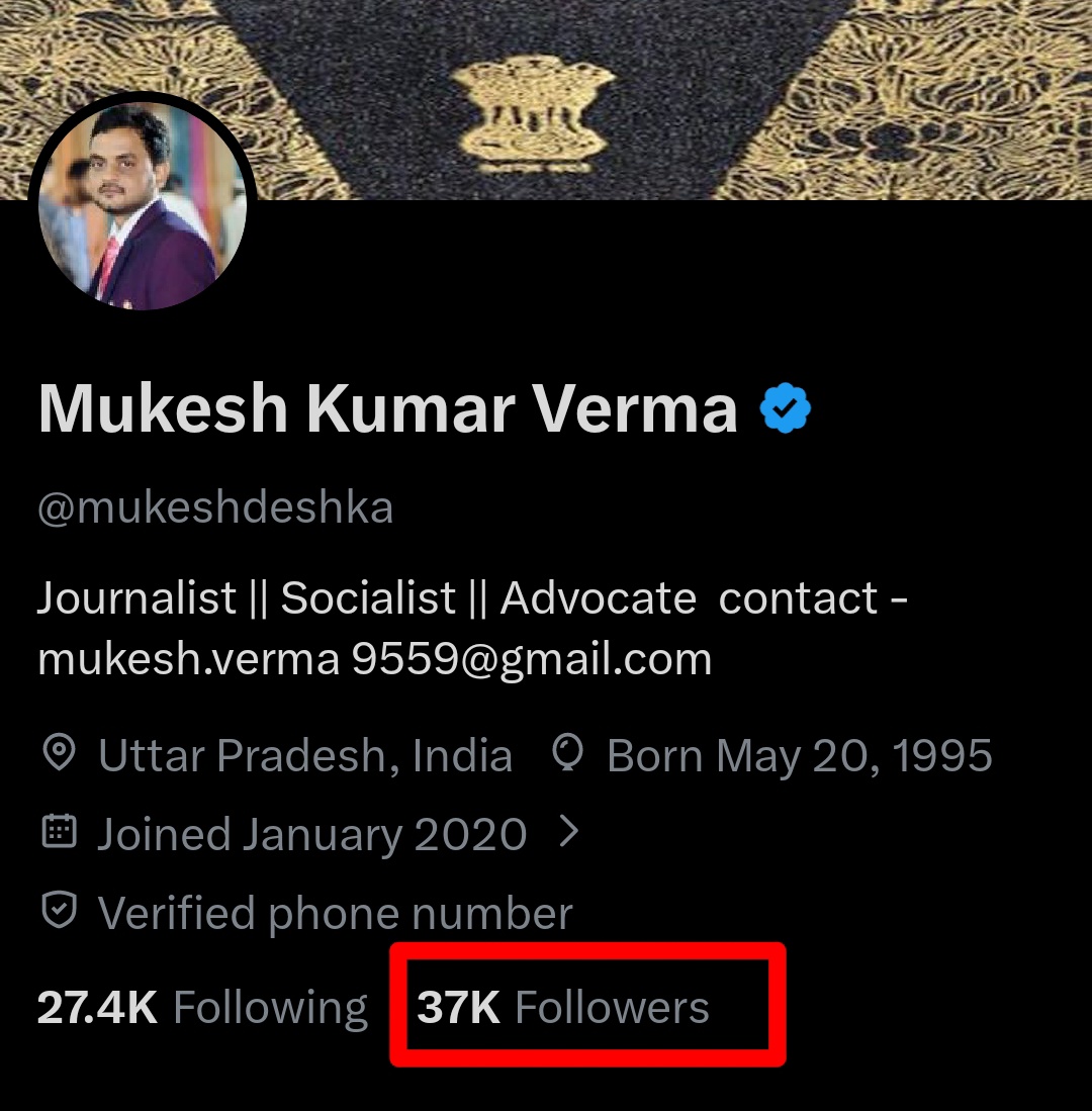 Mukesh Kumar Verma tweet media