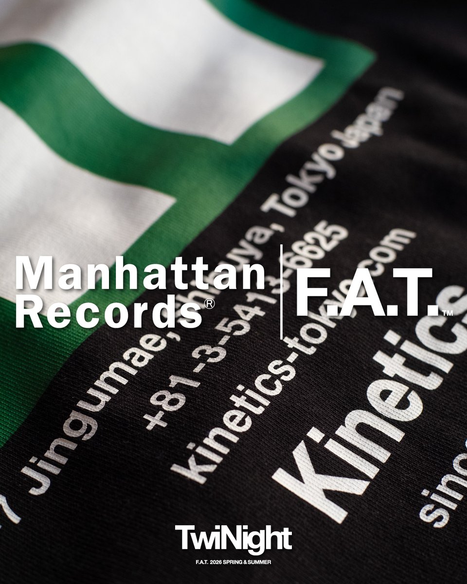 kinetics_tokyo's tweet photo. Manhattan Records® | F.A.T. Collaboration

#kinetics #キネティクス #tokyo #fat #manhattanrecords https://t.co/iPlG3ZVsQm