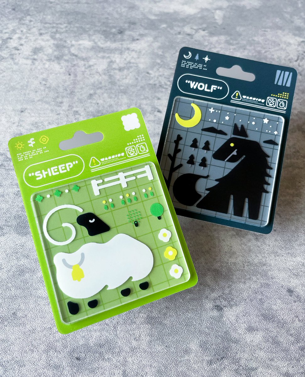 New item】 ブリスター風のステッカーセットを作りました アクリル