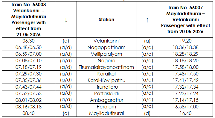 ரெயில் தகவல் | TN Rail Info tweet media